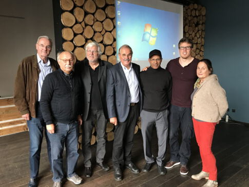 FLTR: The board of EW (2017): Theo Püplichhuisen, Karl-Heinz Franz, Frank Koch (former chaiman) Christian Leuner (new chairman), Ahmedin Idris, Moritz Niemann, Helga Mönks