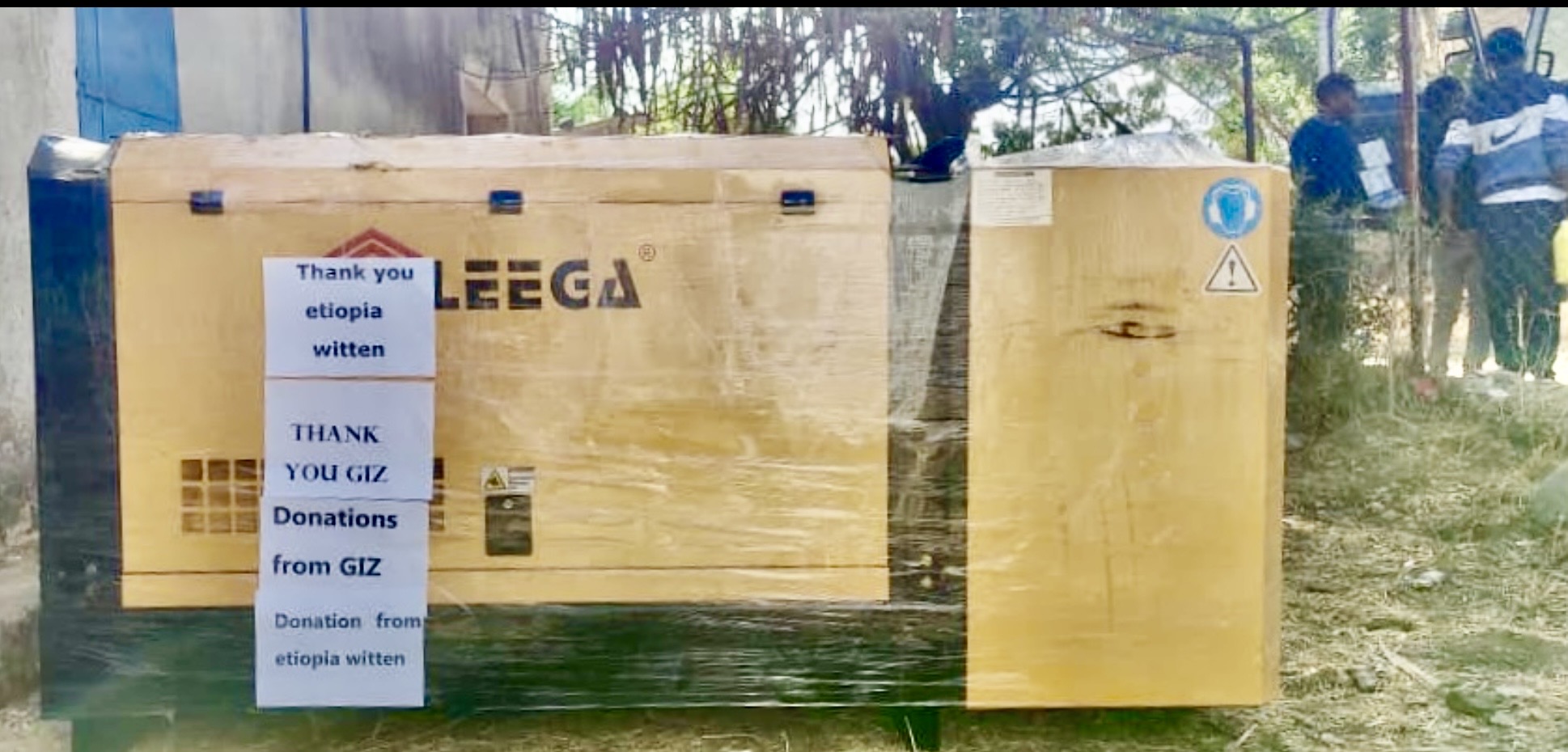 Dank für den Generator an Etiopia-Witten und die GIZ